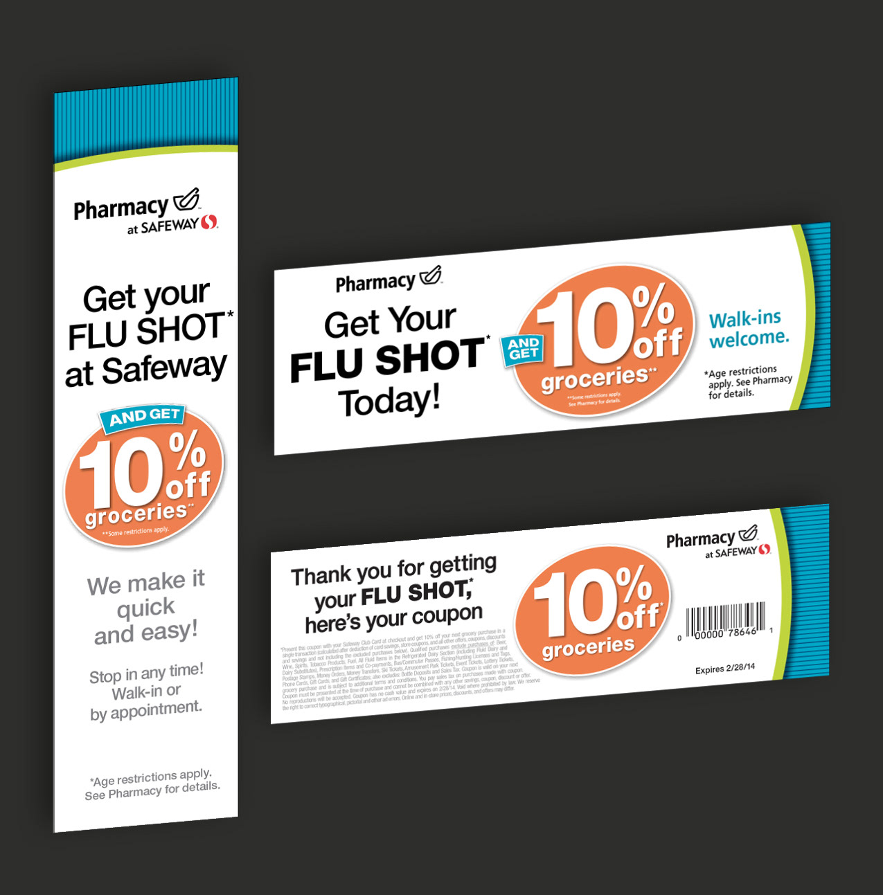 chuong huynh design Safeway Pharmacy Flu Shot Campaign