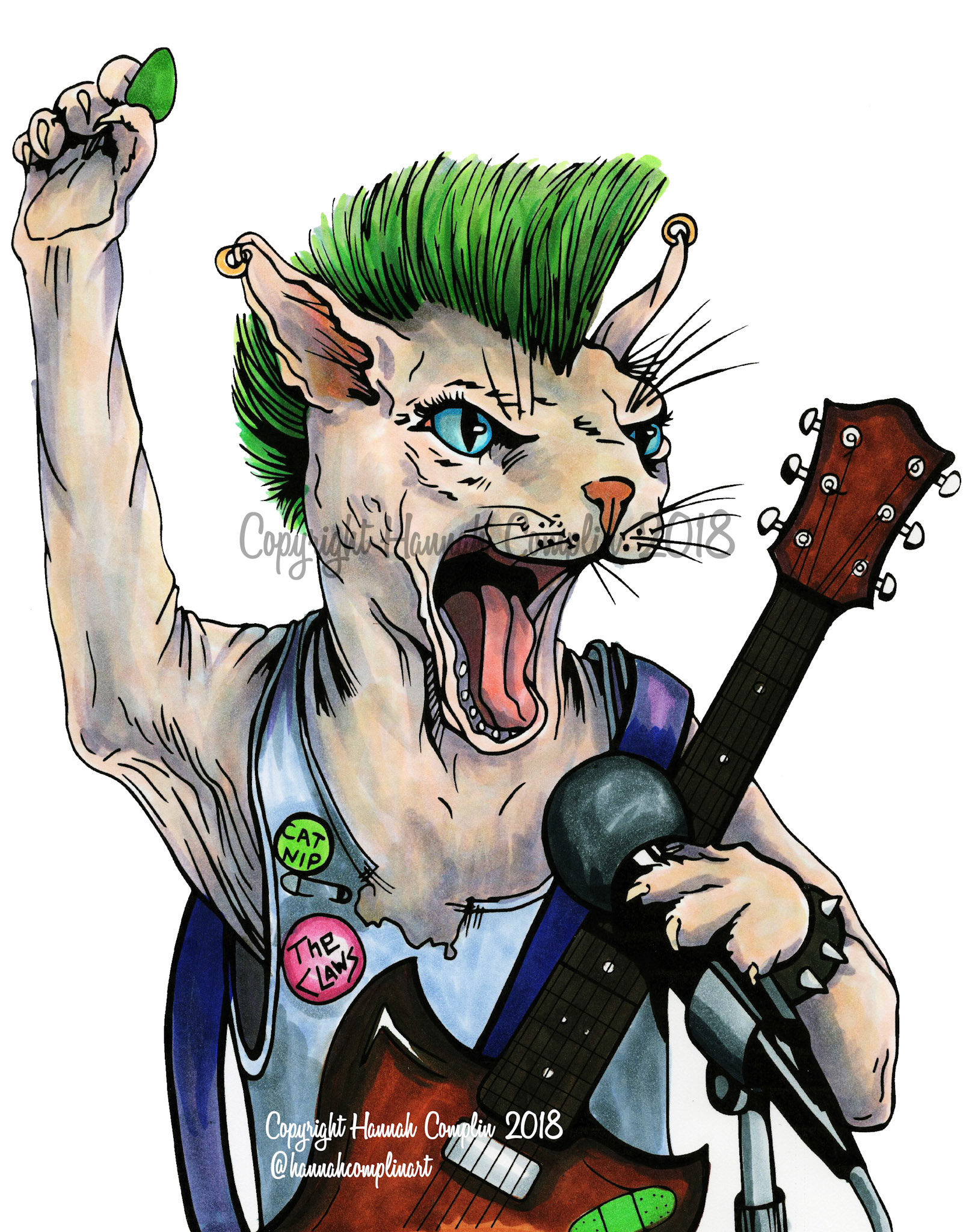 Punk Sphynx Cat