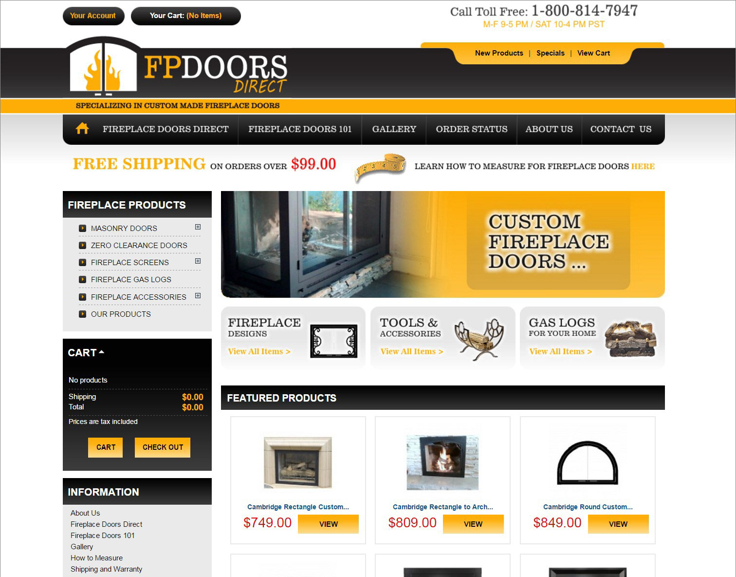 Portfolio For Vancouver Web Designer Elyssa Manis Fp Doors Direct