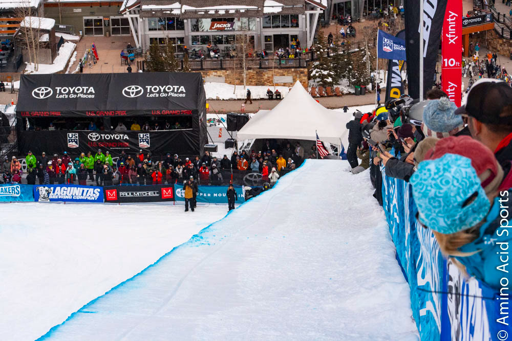 On the final hit of Run 1, Jake Pates catches the wall lip wrong and faces a scary moment