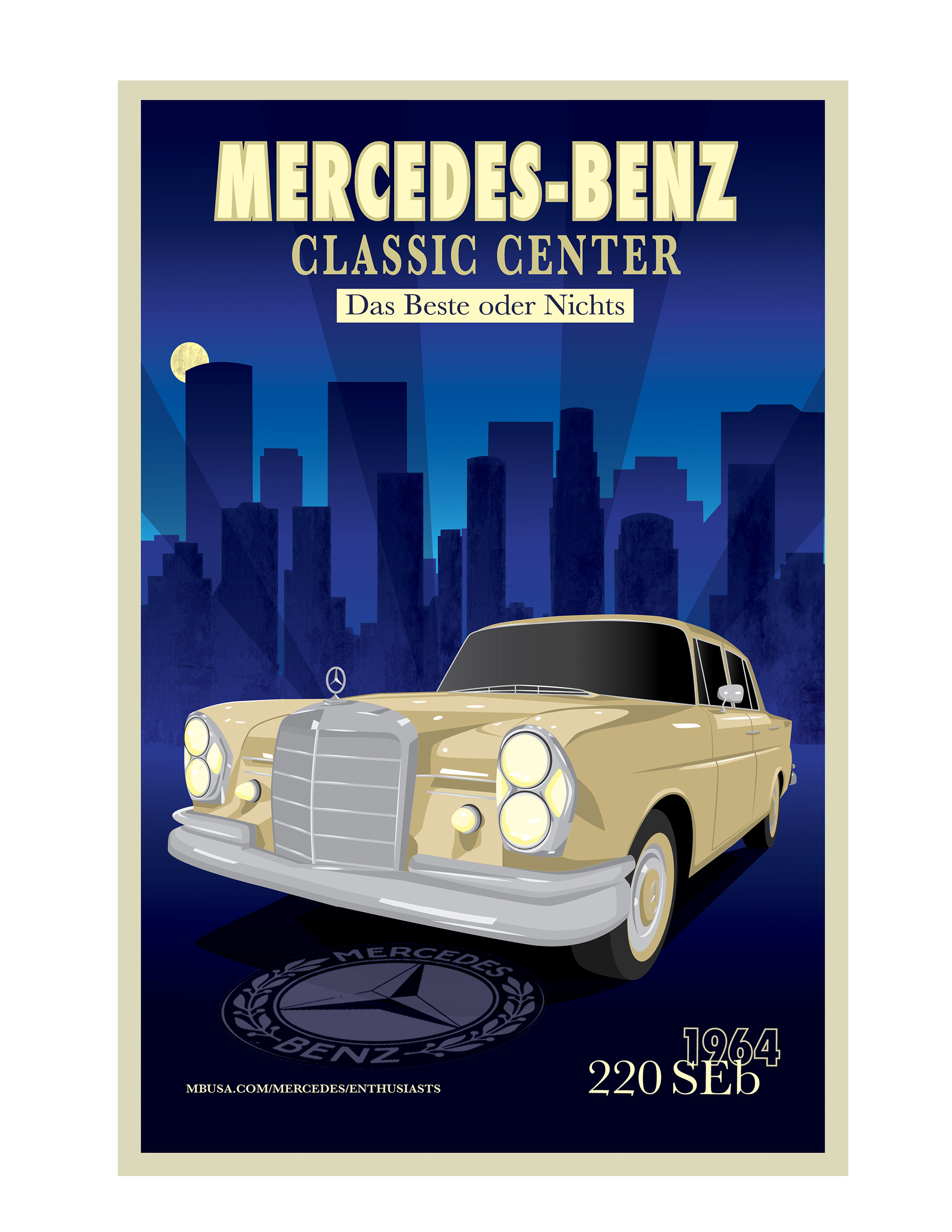 erin hiromoto mercedes benz classic center poster