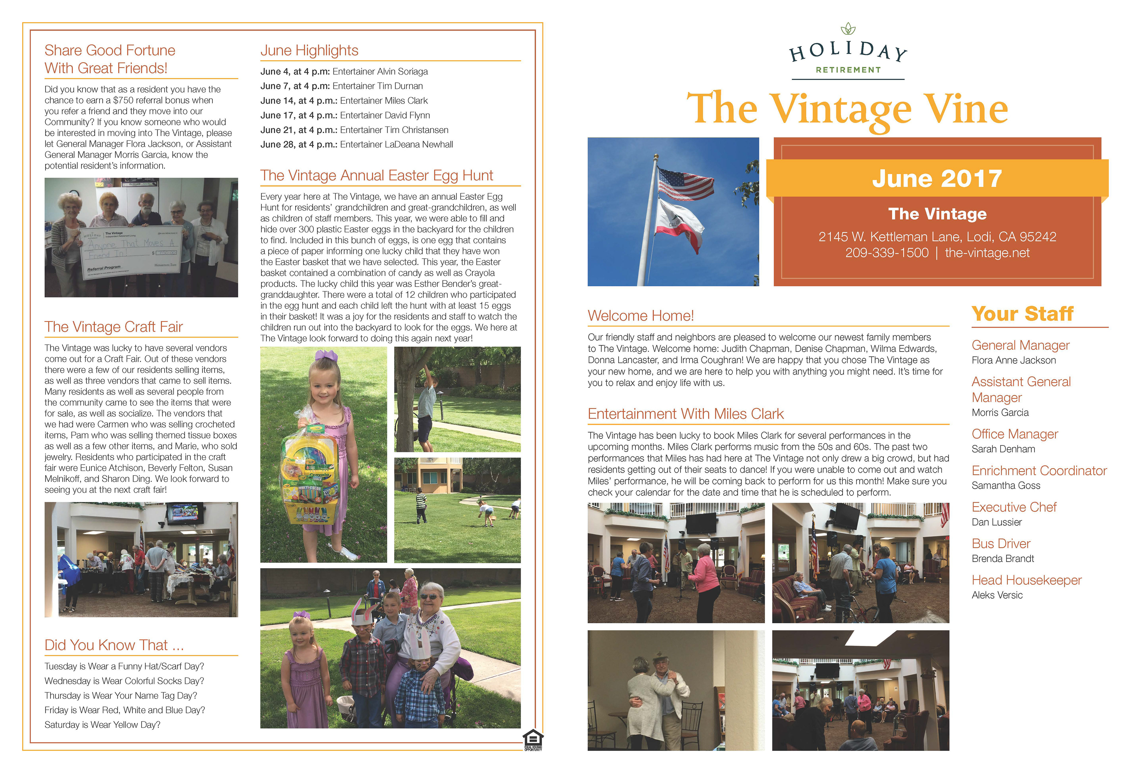 tyler shannon newsletter layout senior living 2