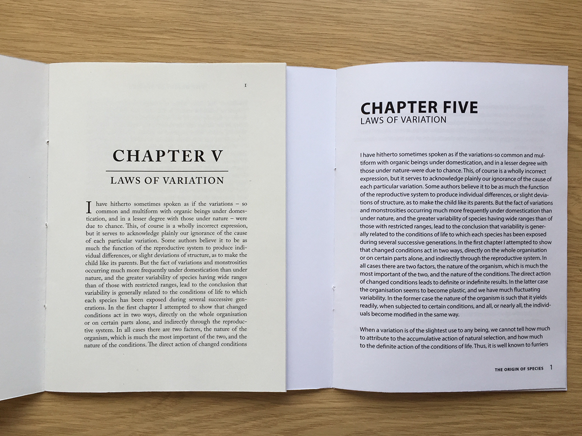 Ruth Bartley Traditional vs Modern book design