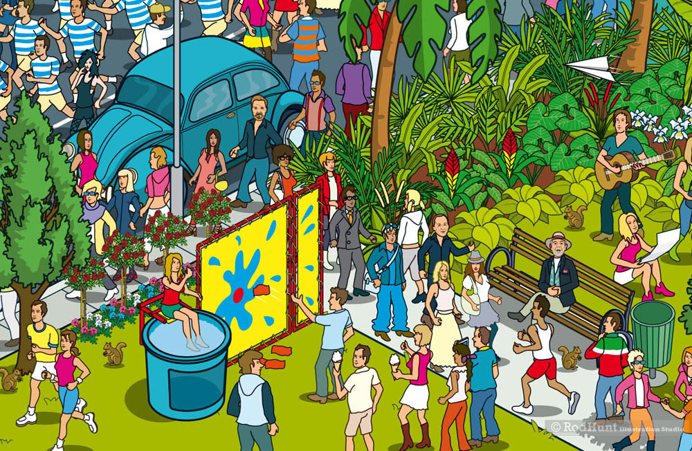 Illustration promoting latest release by music artist George Ezra