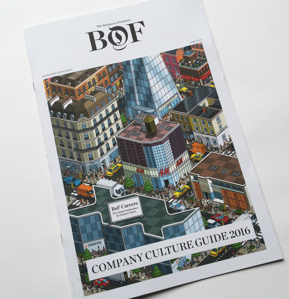 The Business of fashion magazine cover illustration