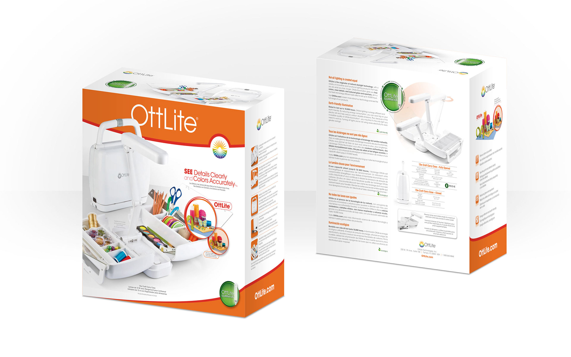 Packaging concept rendered for production approval.