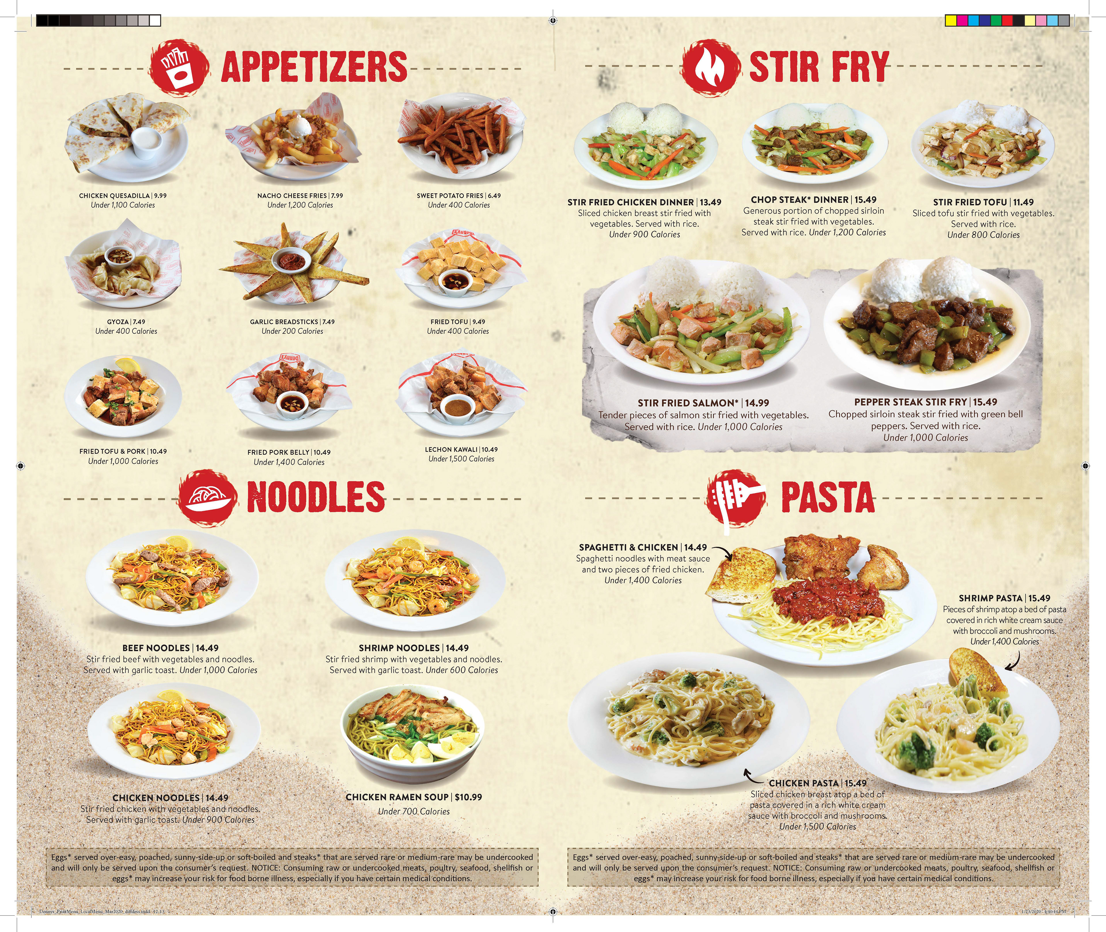 Denny's of Guam Local Menu (Feb. 2020 Update)