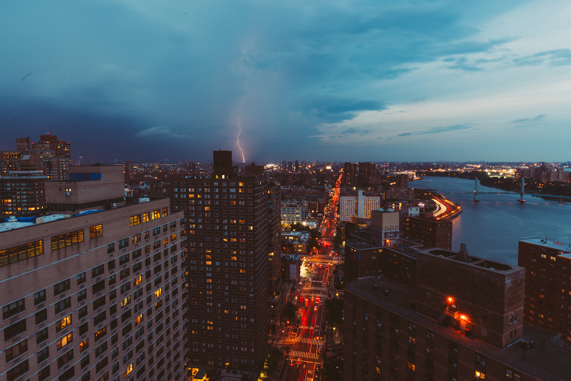hot, stormy night in new york city