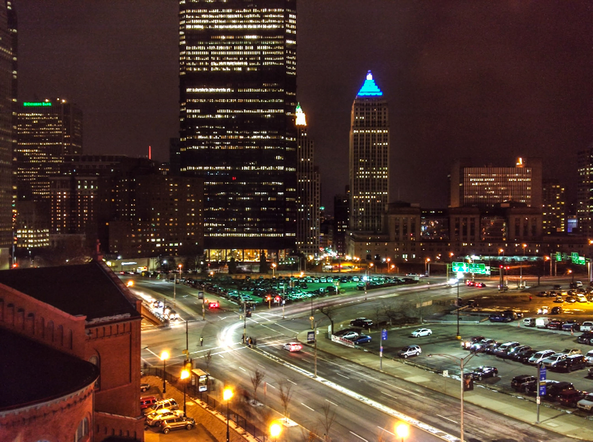 The US Steel Building and Pittsburgh from CONSOL Energy Center