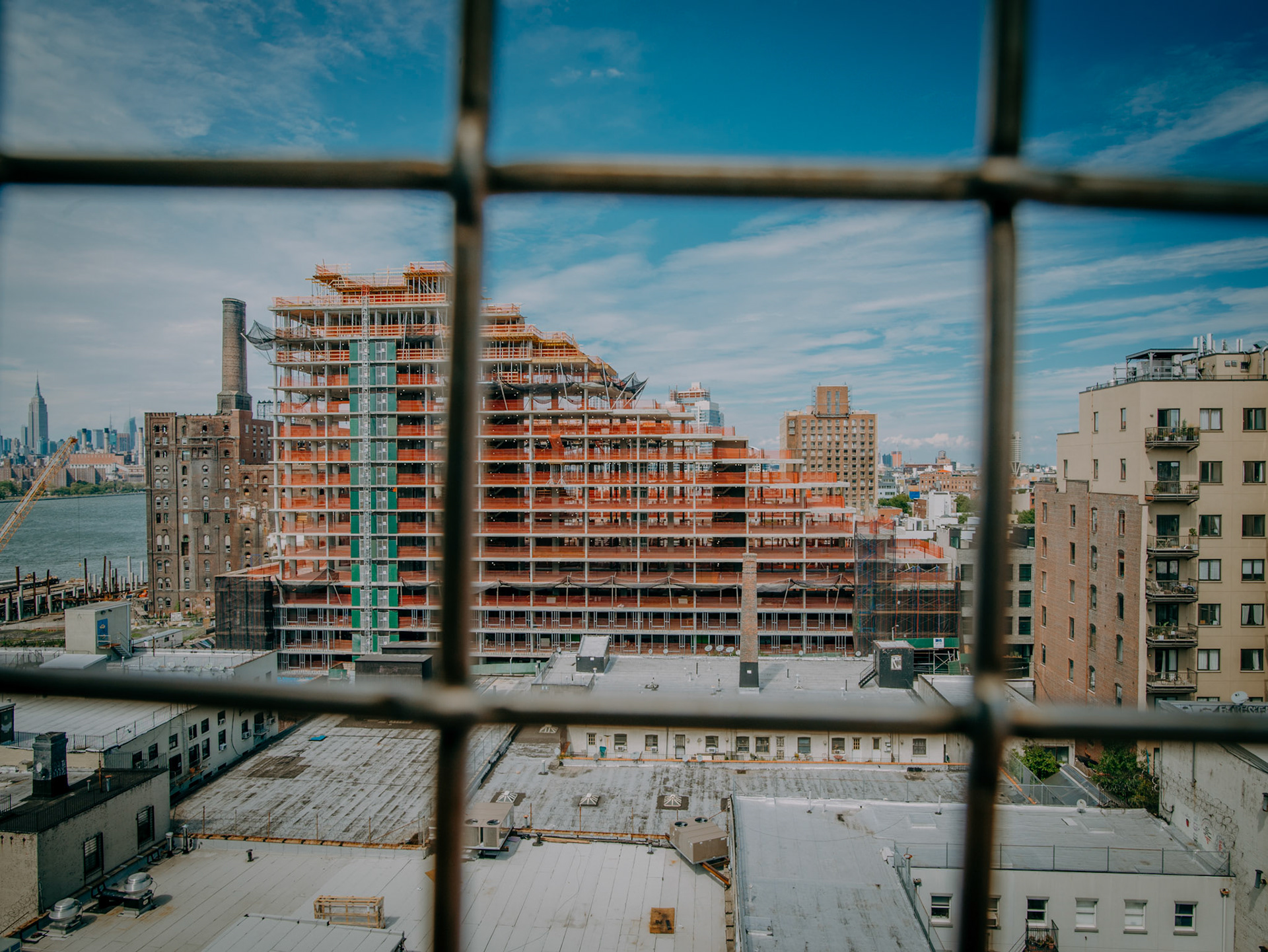 Williamsburg evolved quite a bit while I lived in New York City.  Here, a luxury condo is being constructed near the Domino Sugar Factory.