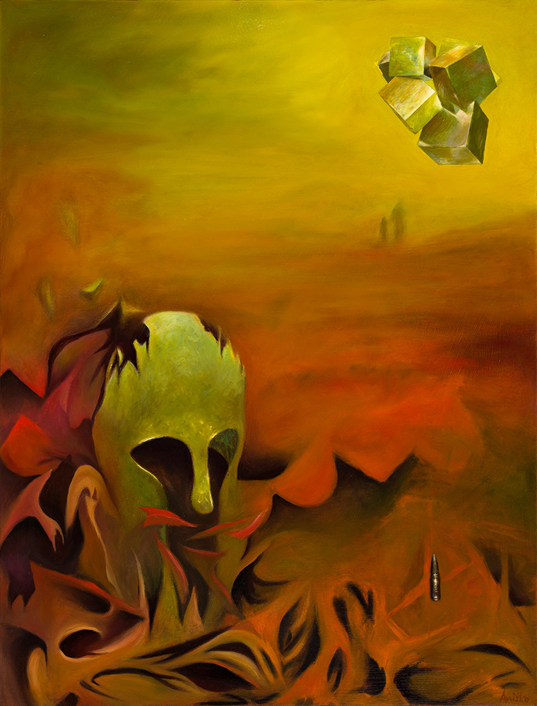 Bullet and a Target - Oil on Canvas