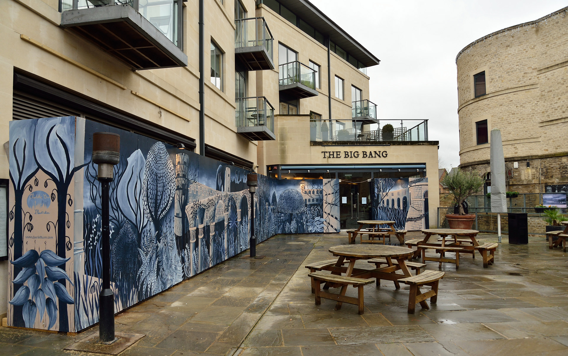 charlotte orr Oxford Castle Mural