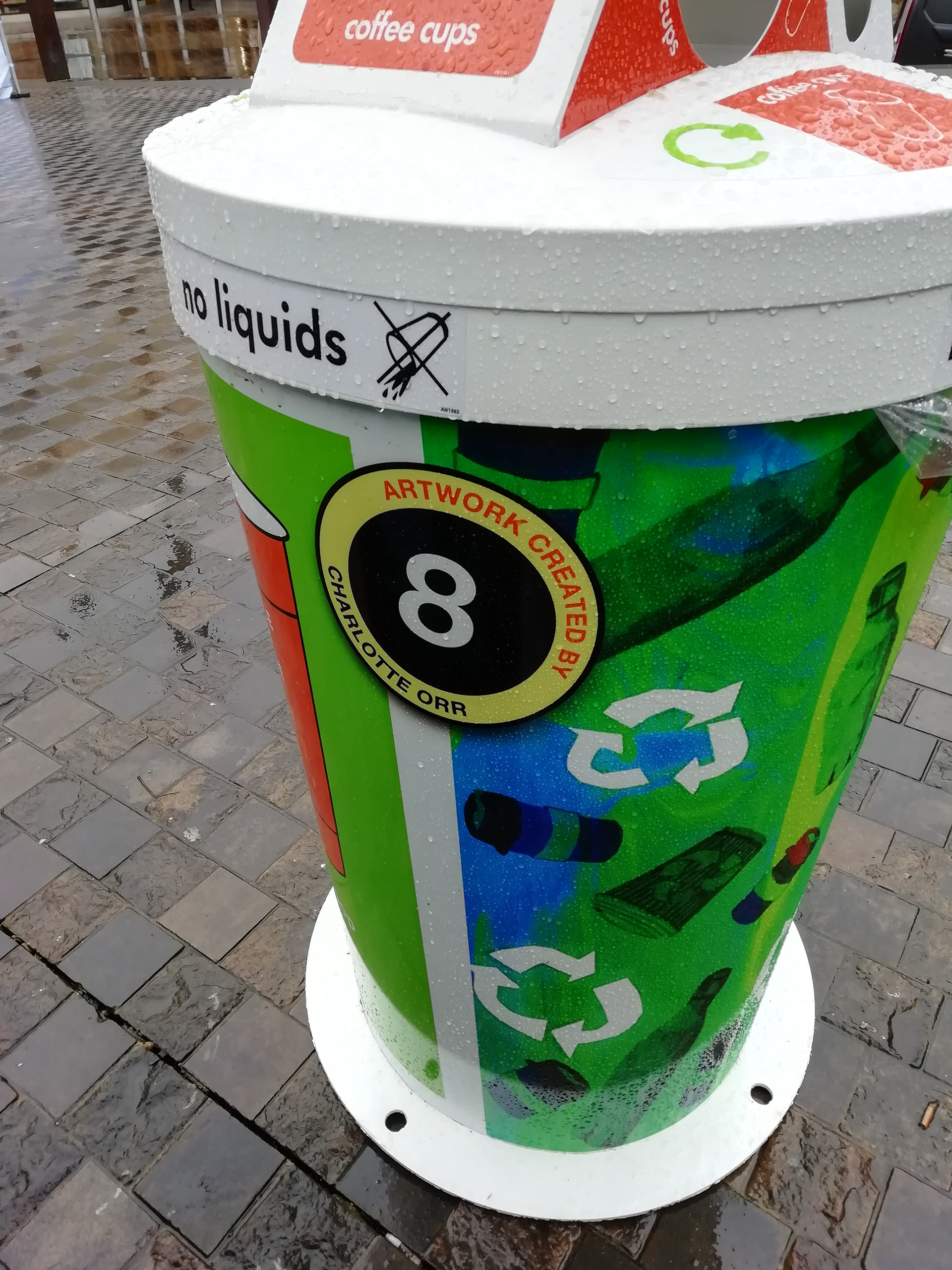 charlotte orr Coffee Cup Recycling Bins