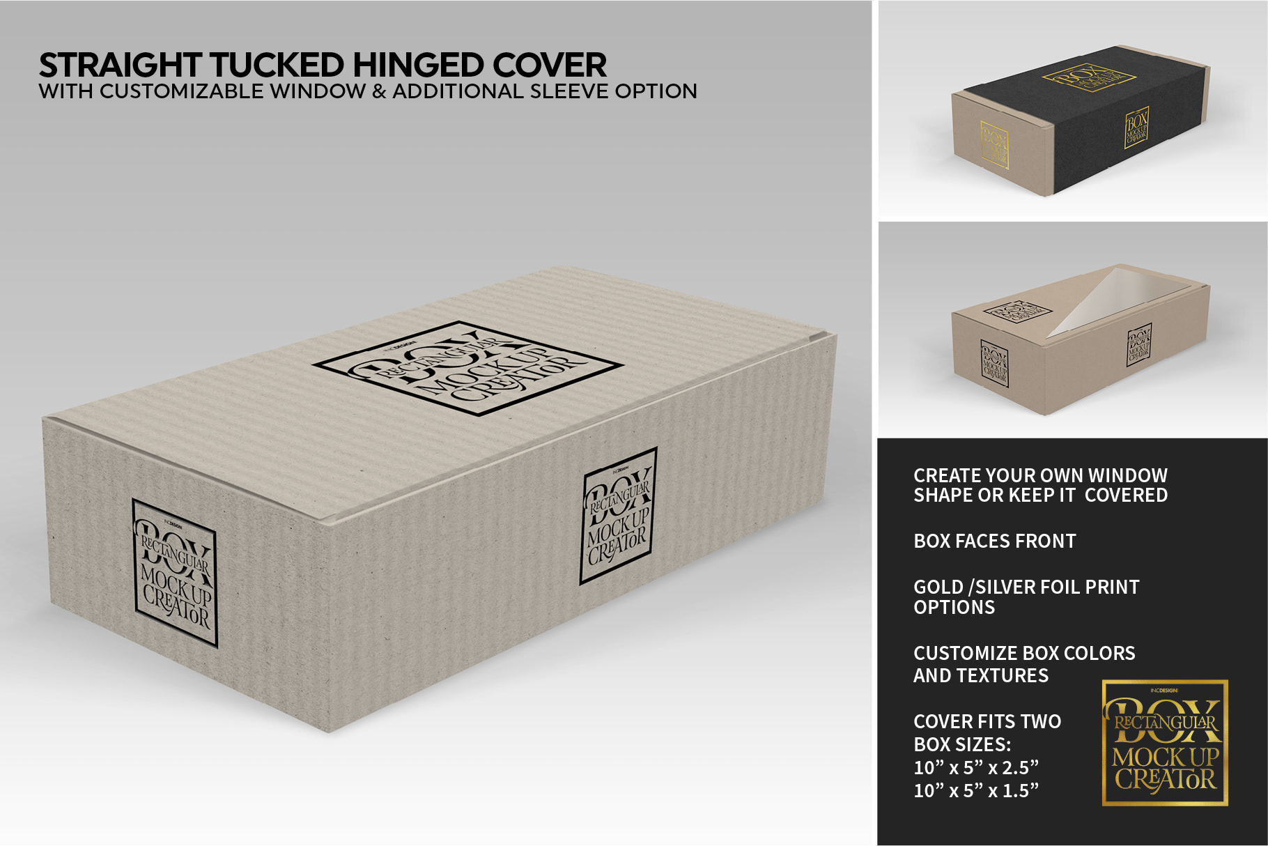 Download IN.C DESIGN STUDIO - Rectangular Box MockUp Creator