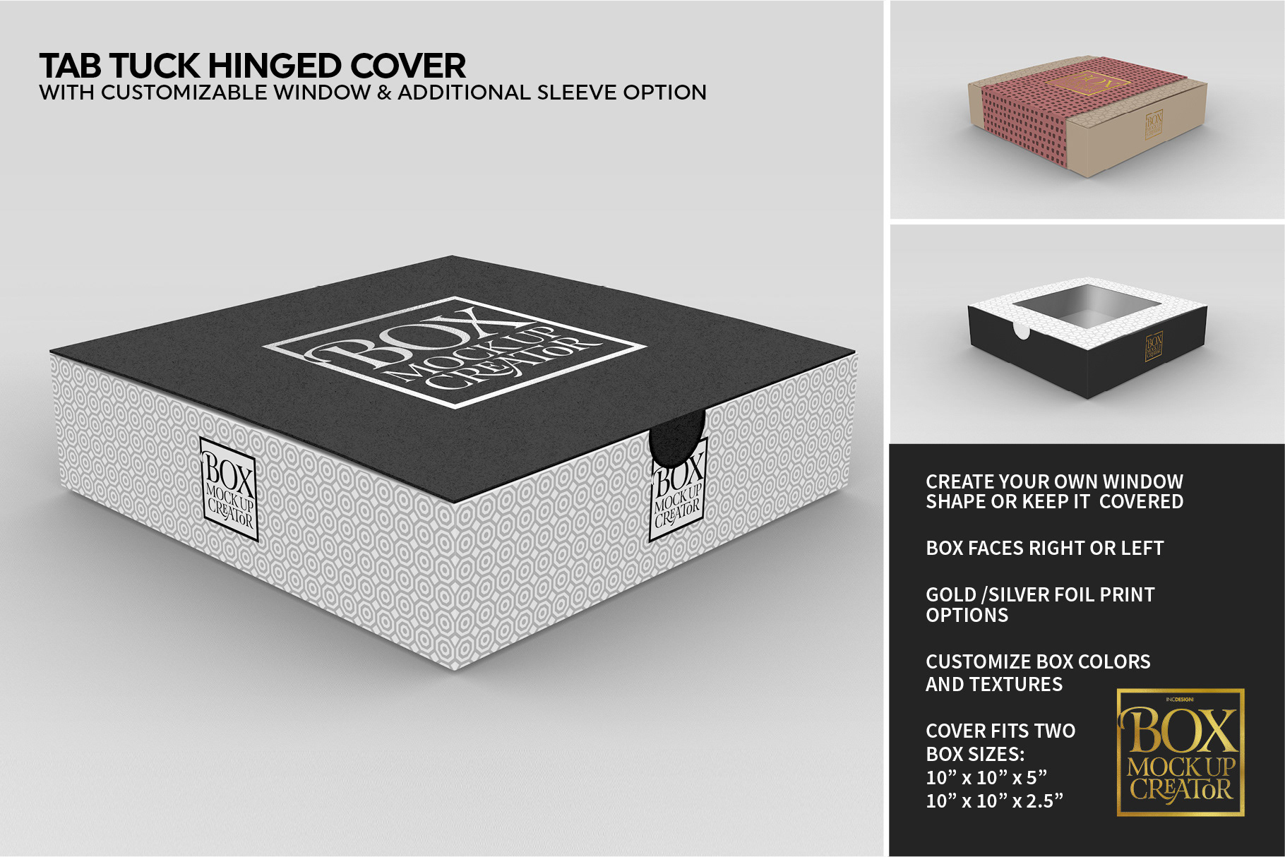 Download IN.C DESIGN STUDIO - Box Packaging Mockup Creator Square ...