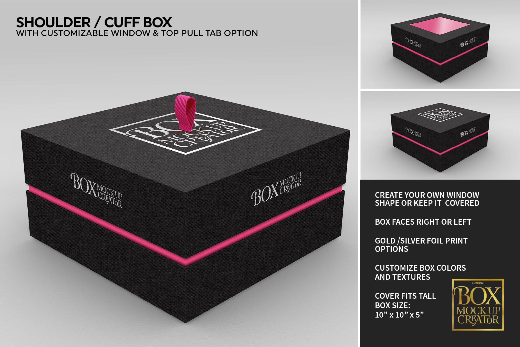 Download In C Design Studio Box Packaging Mockup Creator Square Box Edition 3D SVG Files Ideas | SVG, Paper Crafts, SVG File