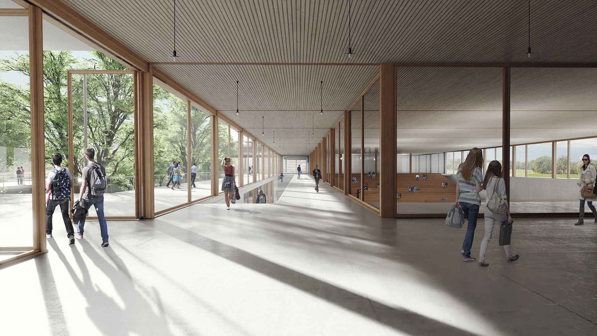 Concours de Lycée, Meyrin, Suisse - Agence AT 2019
