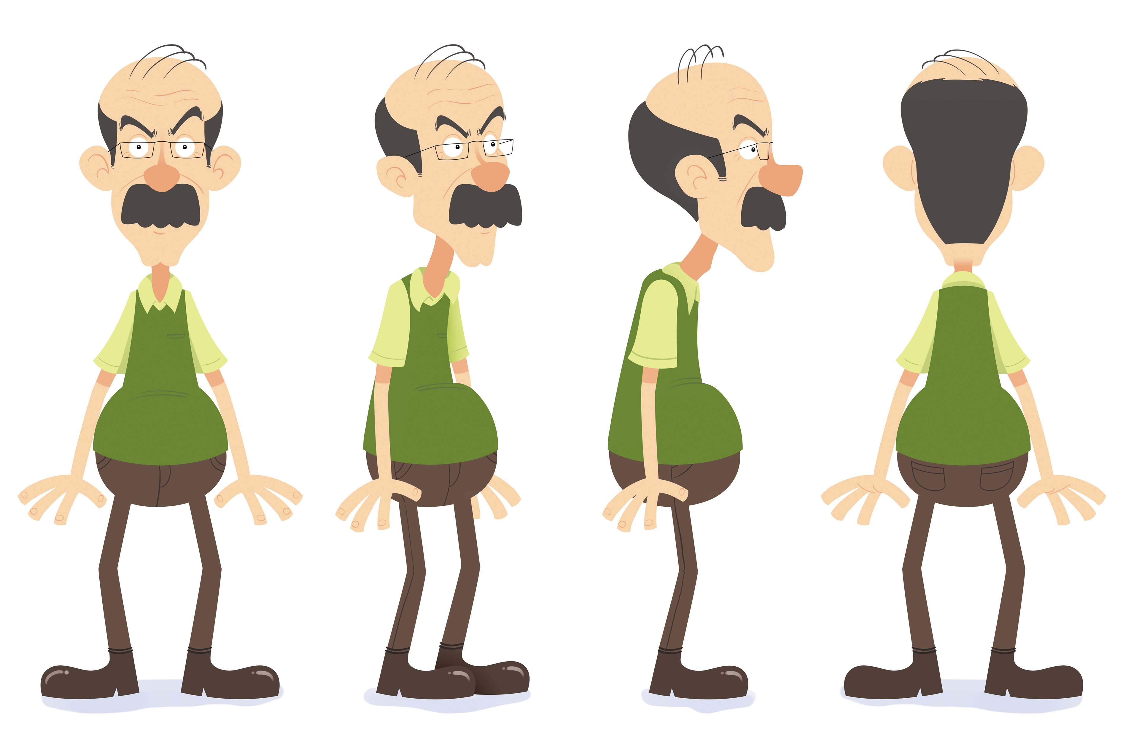 Sr. Sisudo - personagem de animação para um projeto acadêmico