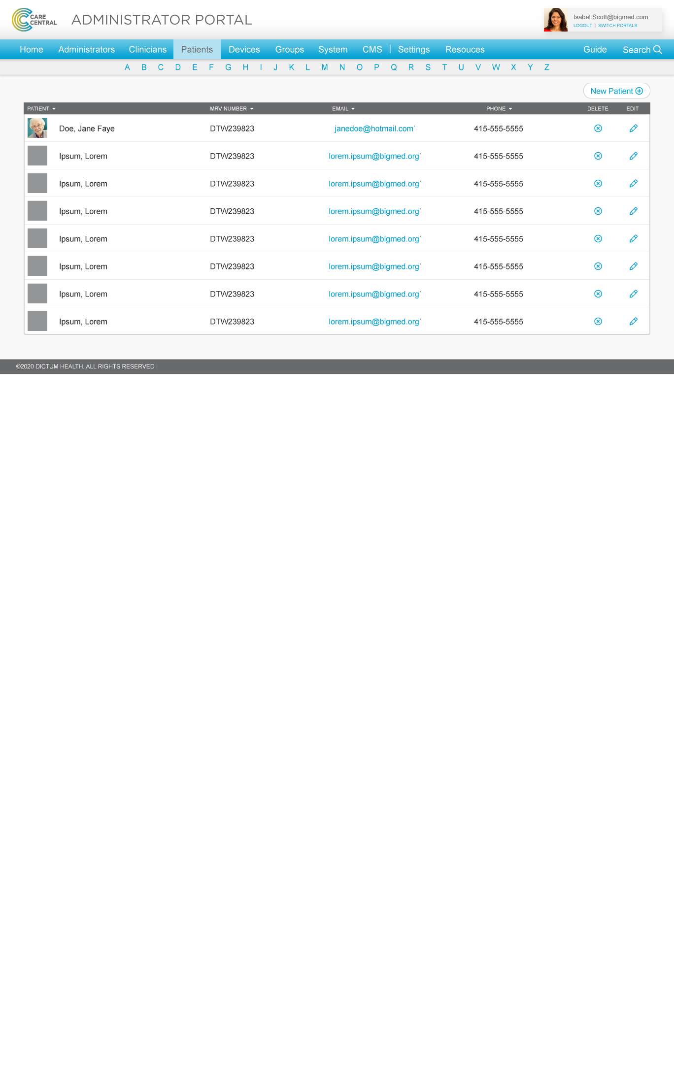 Patient List