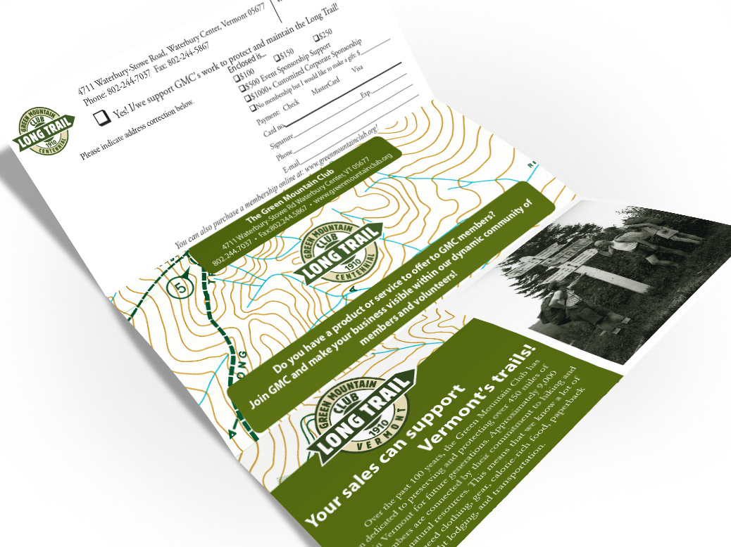 Nesletter Mailer for the Green Mountain Club in Vermont