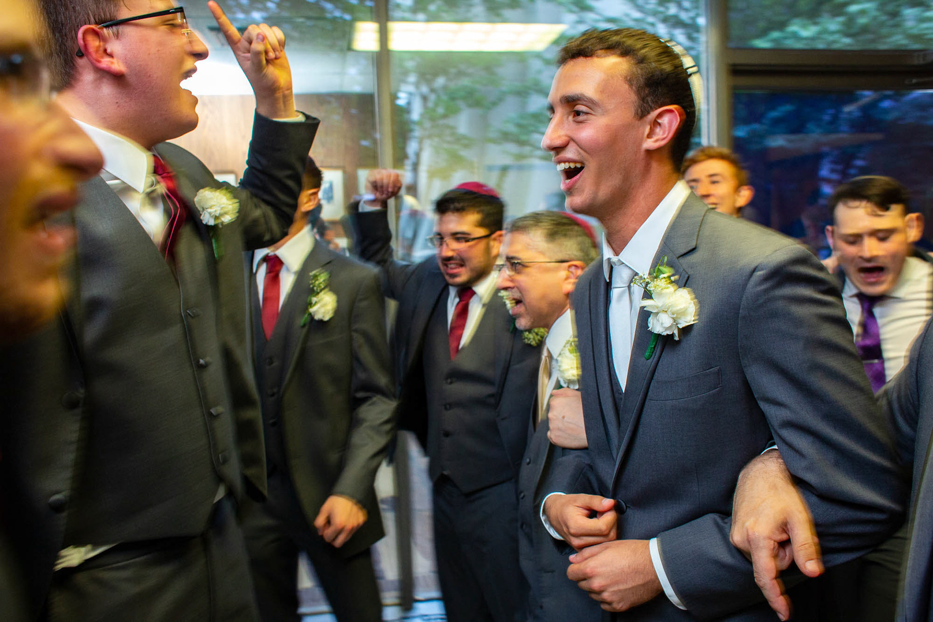 Arienne and Avi wed at Beth Tfiloh on Sunday, June10, 2018.