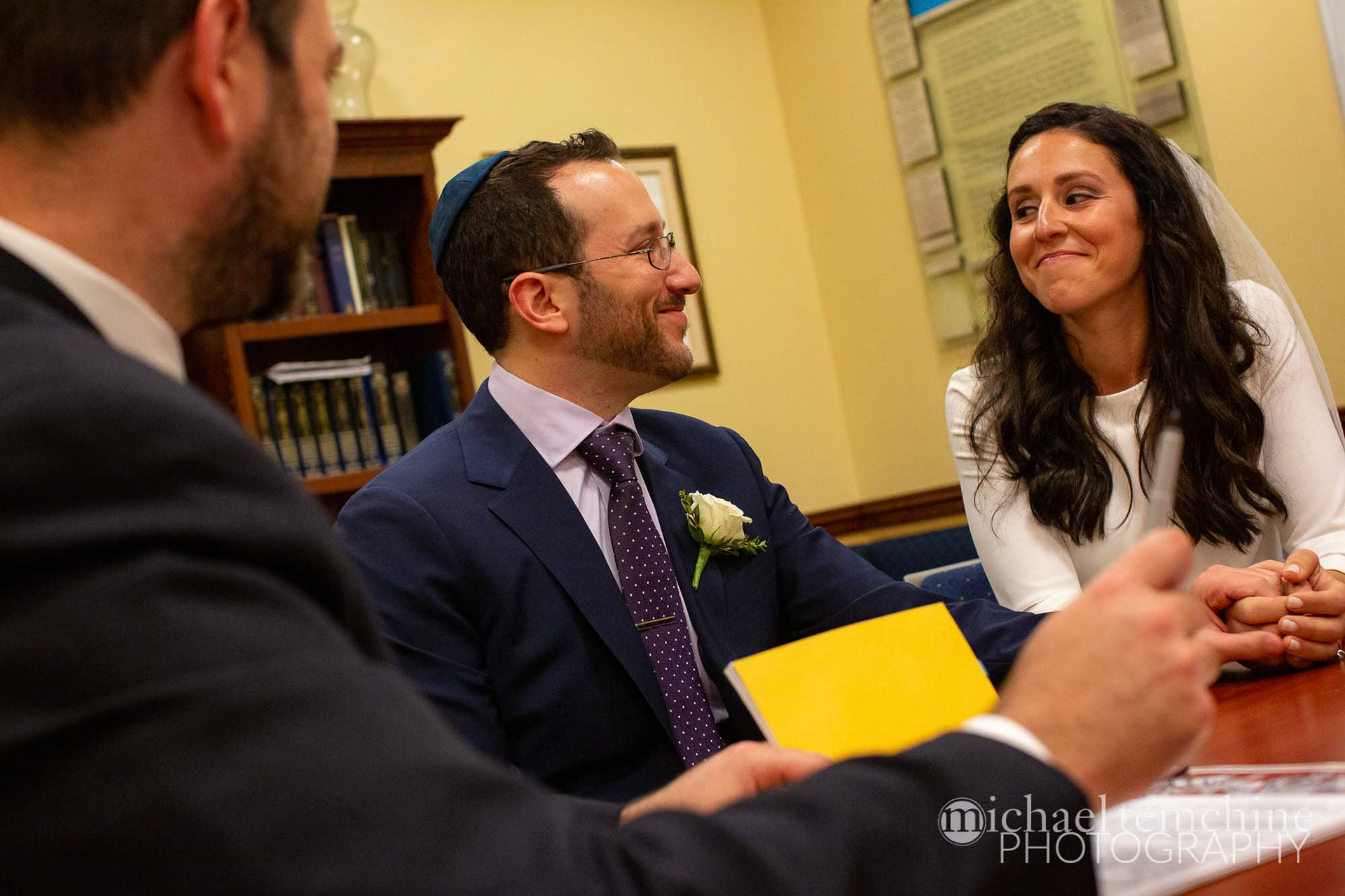 Julie and Michael wed at Moses Montefiore in Baltimore, MD on Sunday, May 5, 2019.