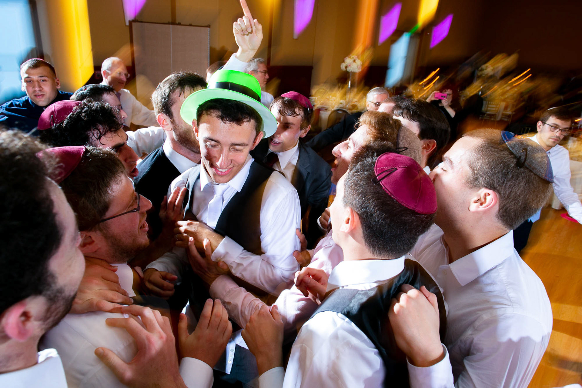 Arienne and Avi wed at Beth Tfiloh on Sunday, June10, 2018.