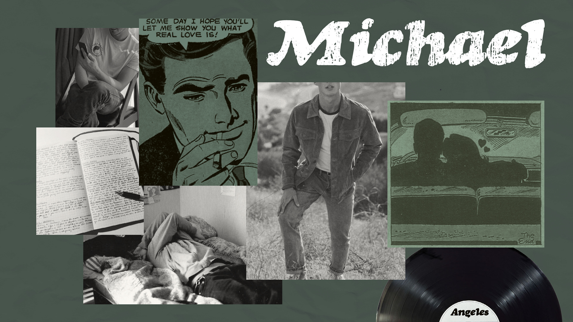 Character Mood Board for Michael