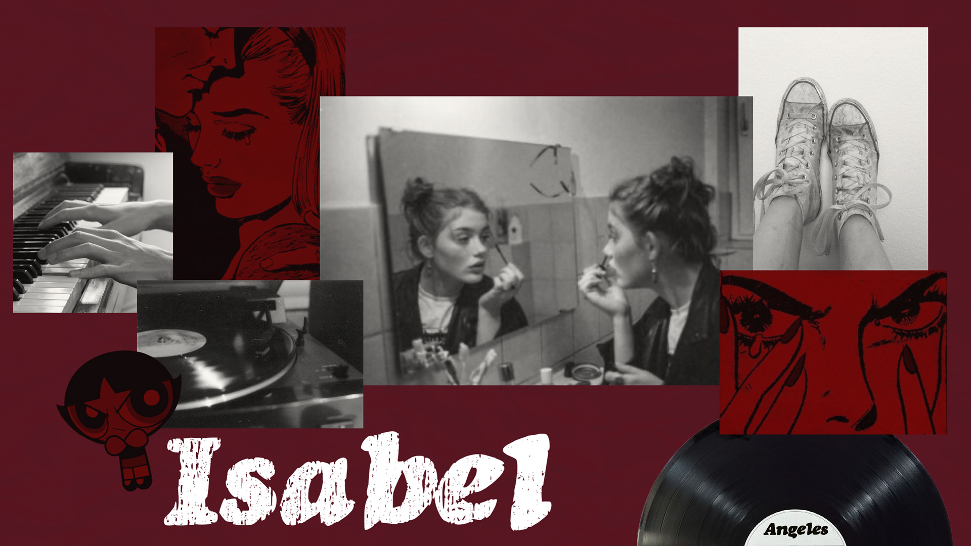 Character Mood Board for Isabel