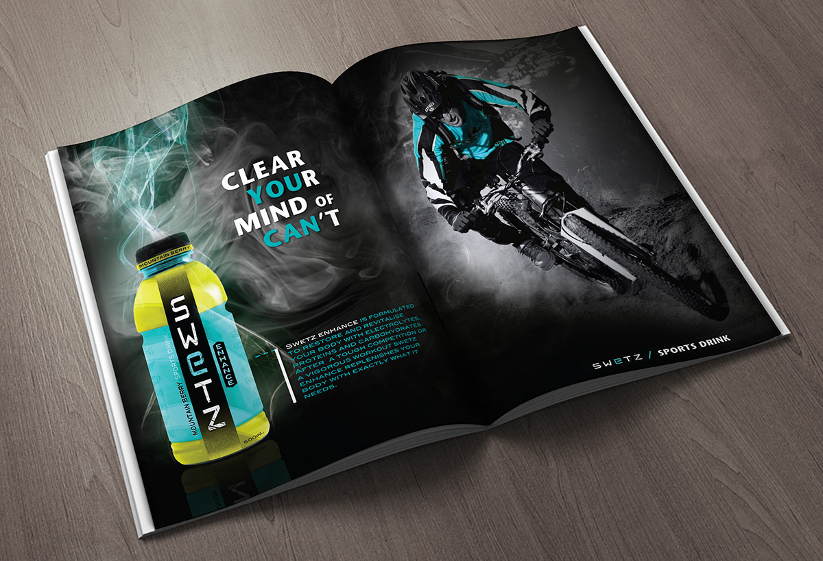 Jason Patch Design Portfolio Sports Drink Ad Campaign