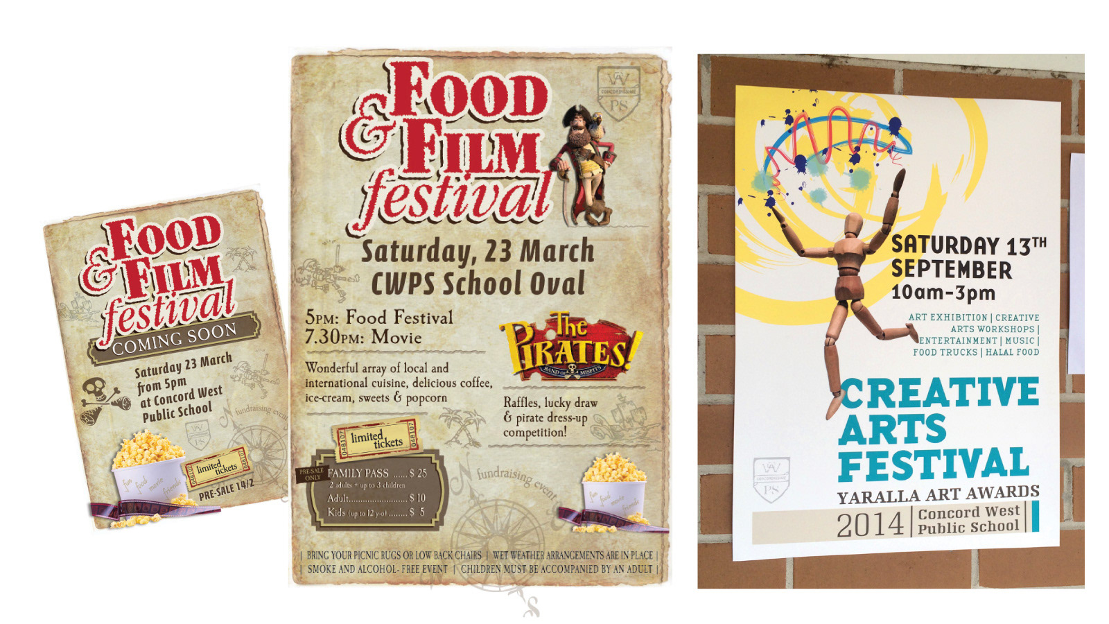 Graphic posters for School fairs