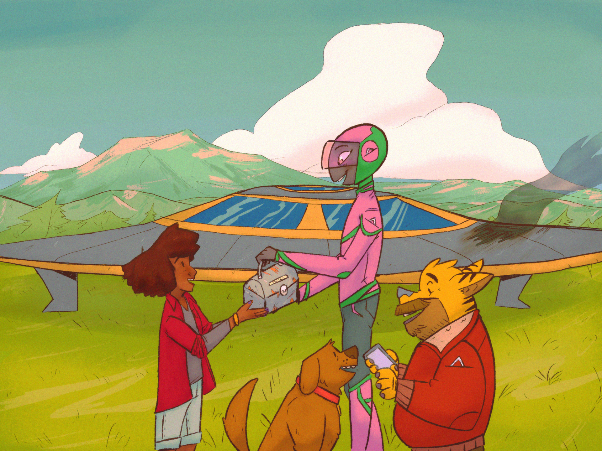 Spaceship. (Procreate. 2018)