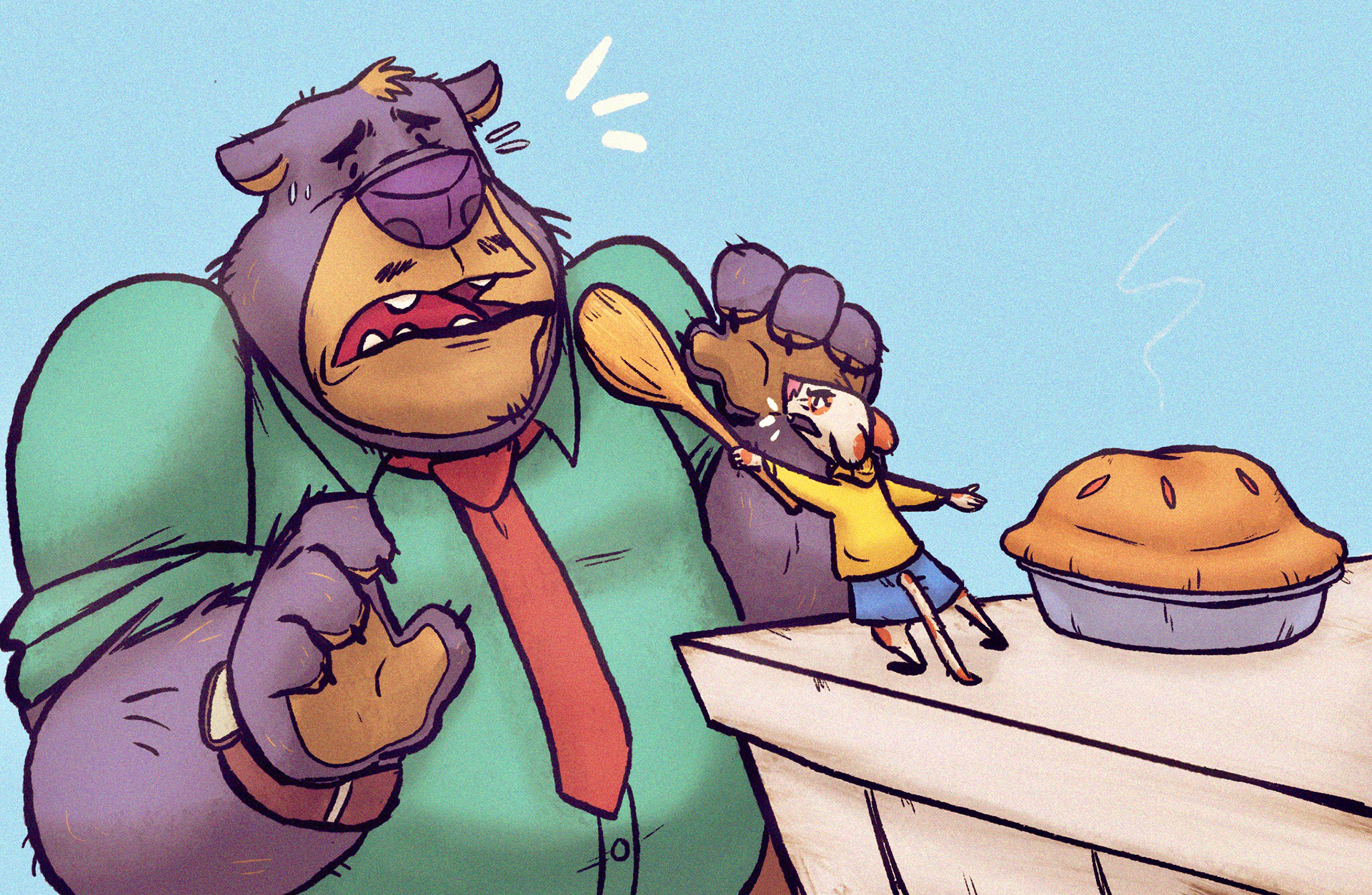 Paws Off! (Procreate. Oct.2018)