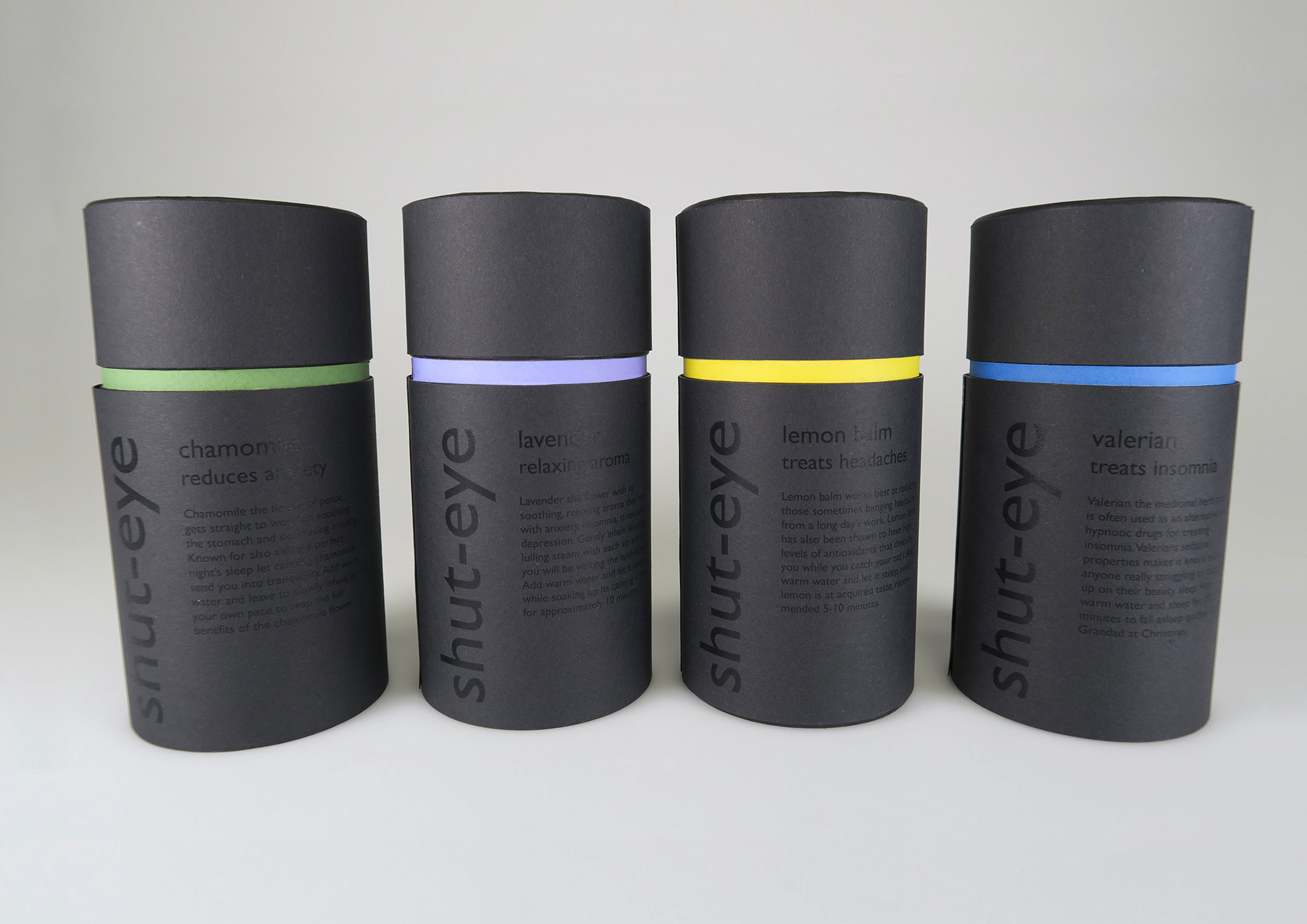 herbal sleep inducing tea packaging designed by freelance packaging designer melissa carne in cornwall