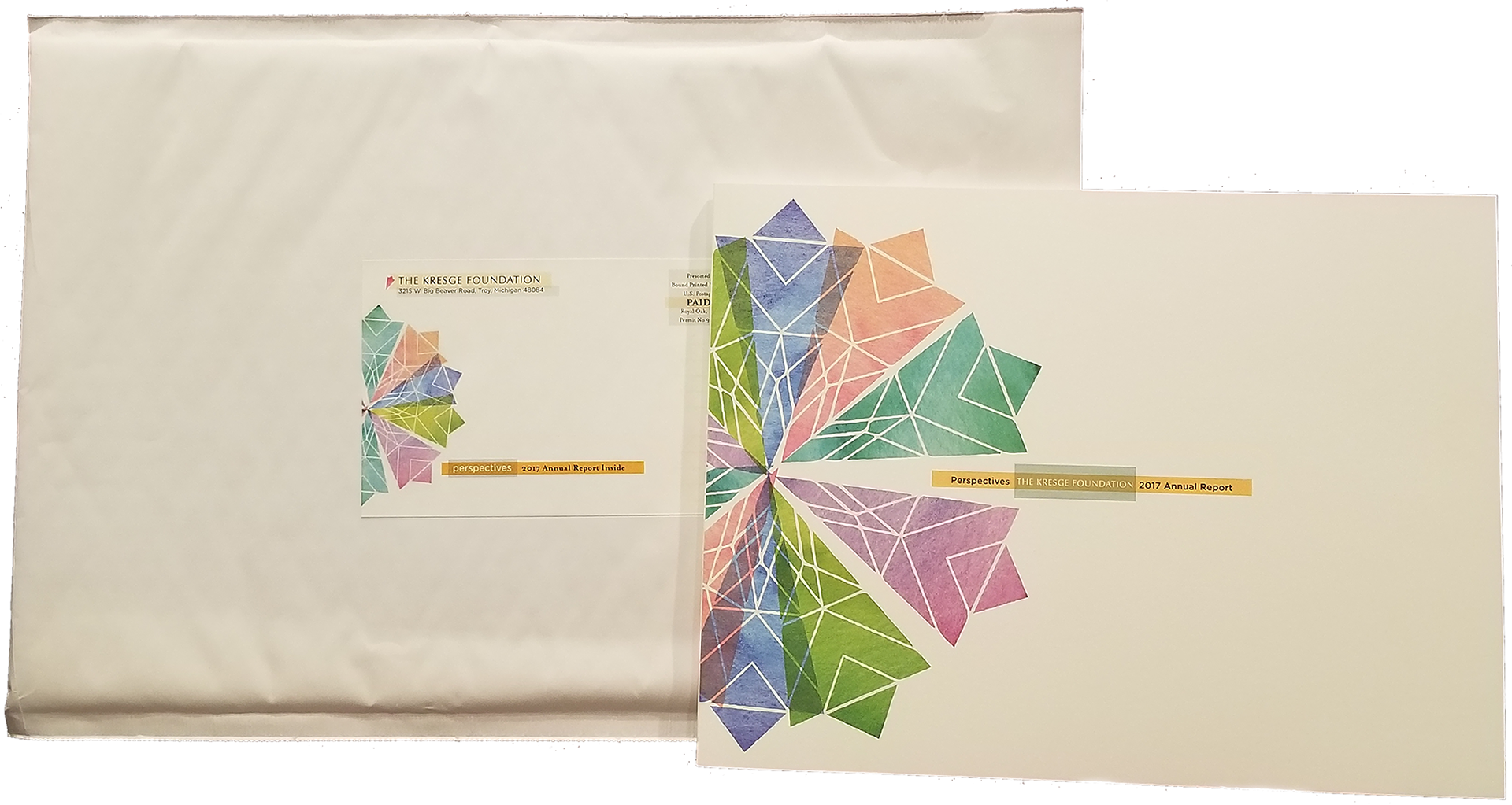 The Kresge Foundation 2017 Annual Report Envelope and Cover