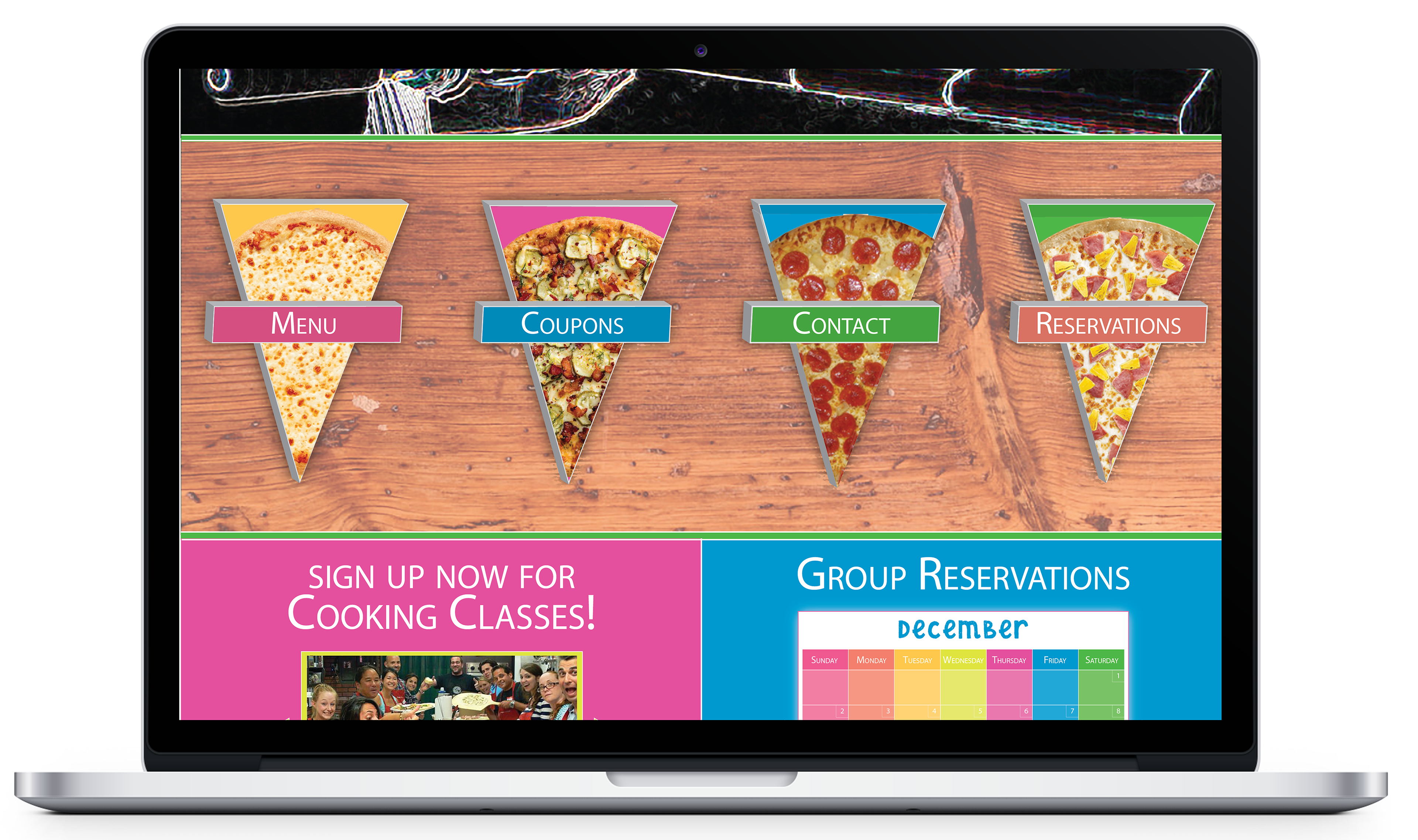 Pizza Parlor Branding Web Design
