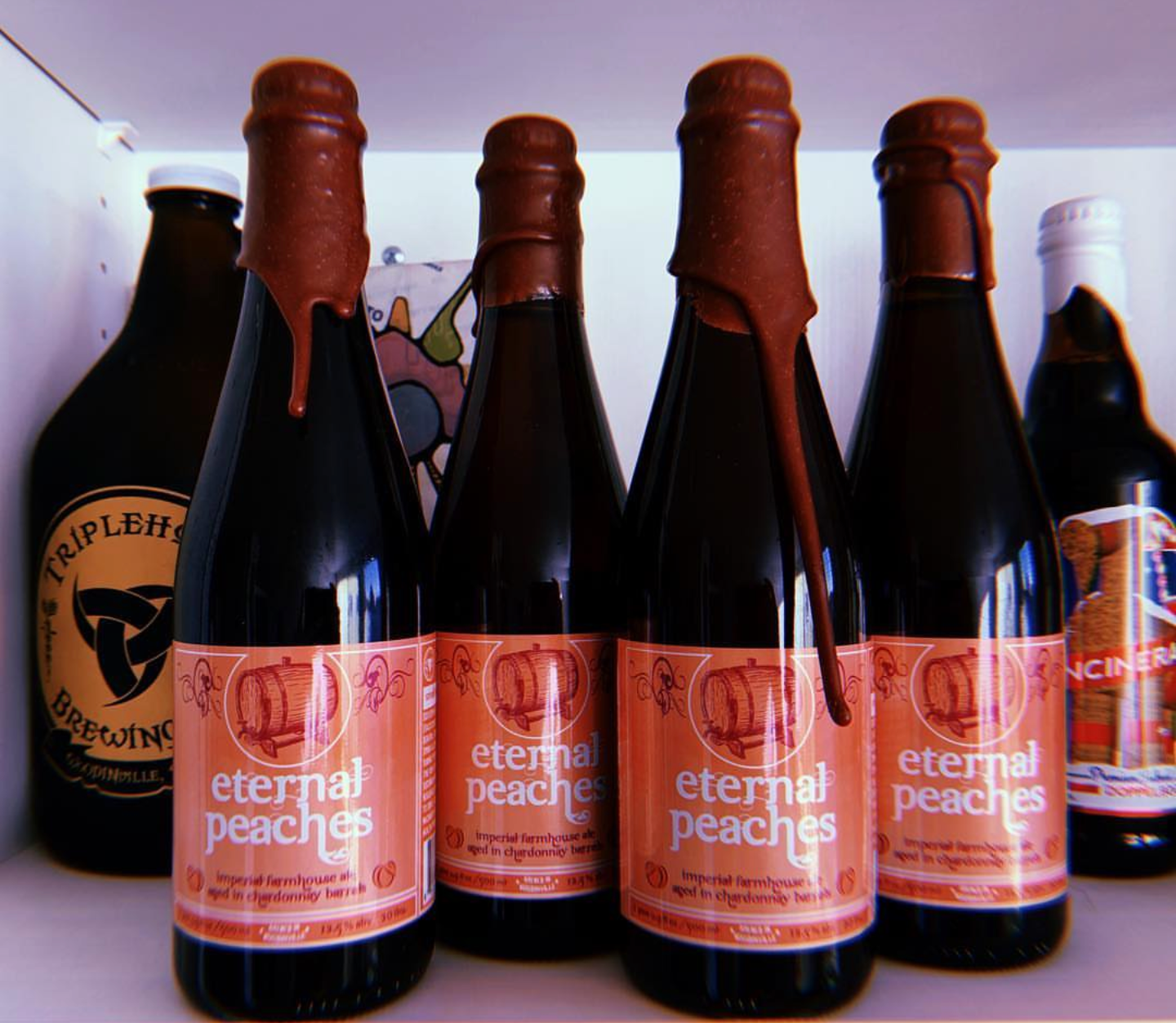 Eternal Peaches Imperial Farmhouse Ale Bottle 2019