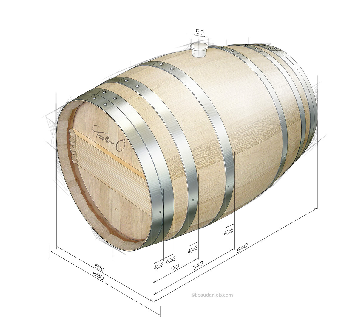Bordeaux Château Ferré Our Bordeaux Château Ferré barrels are handcrafted from the tightest grain French oak selected from the Tronçais and Jupilles forests.