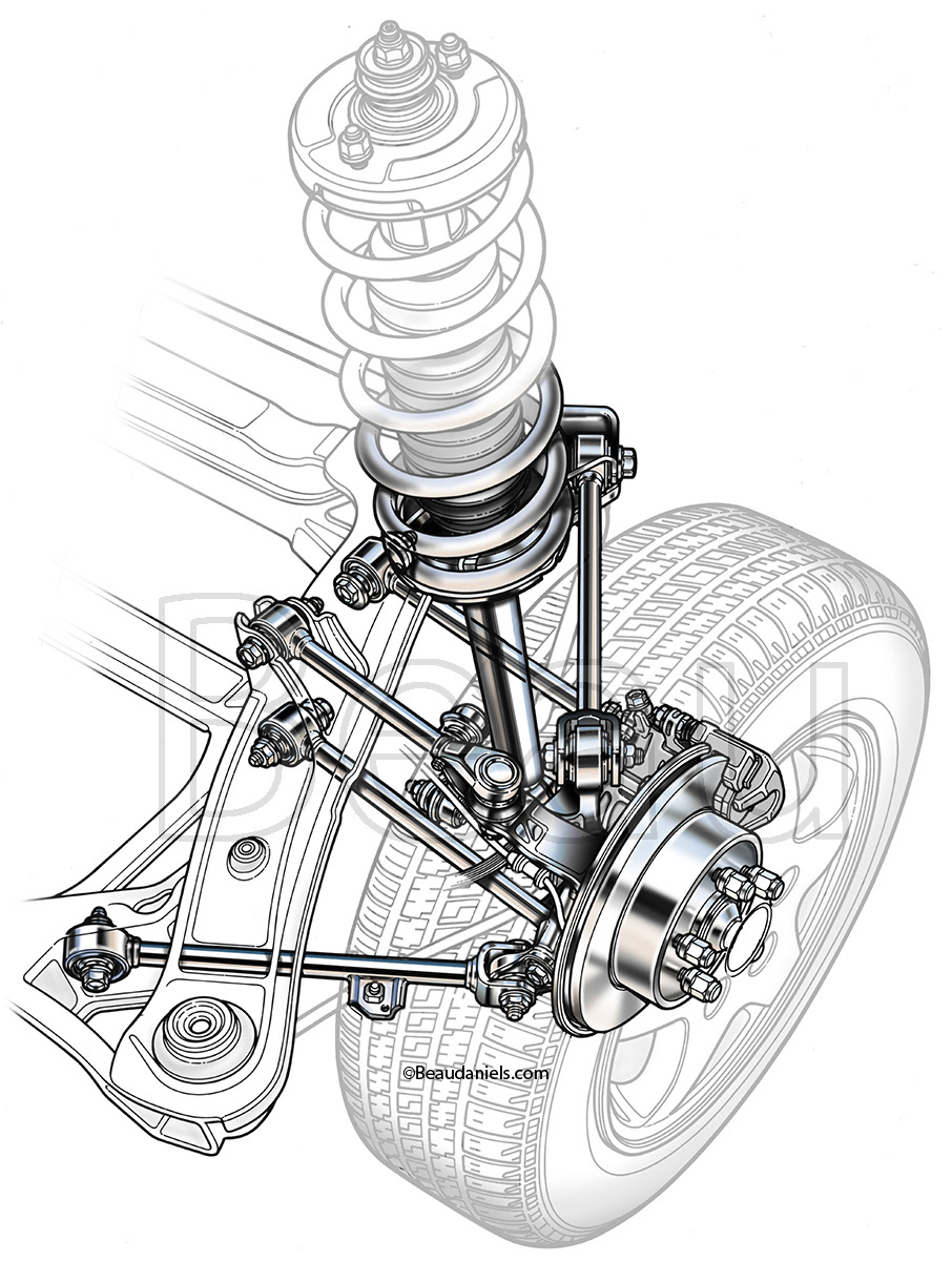 Accord, rear suspension.