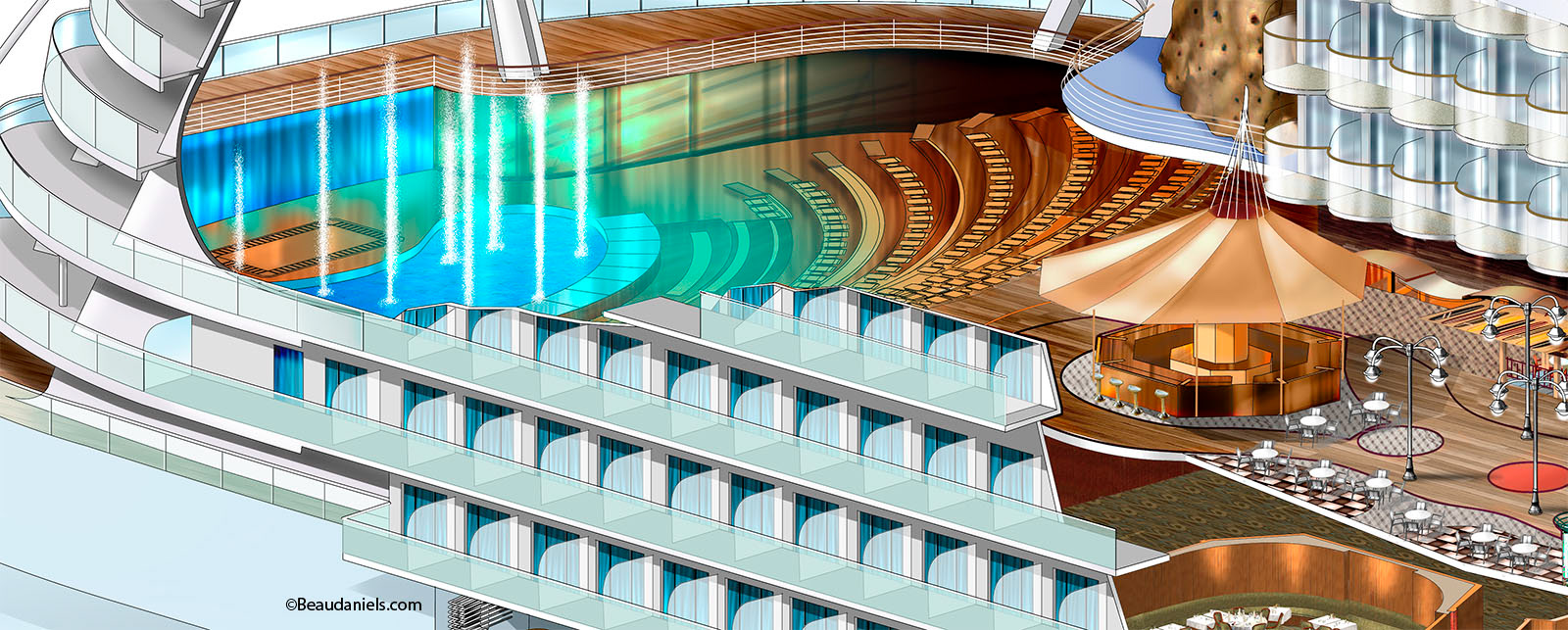 Allure of the Seas, Amphitheater