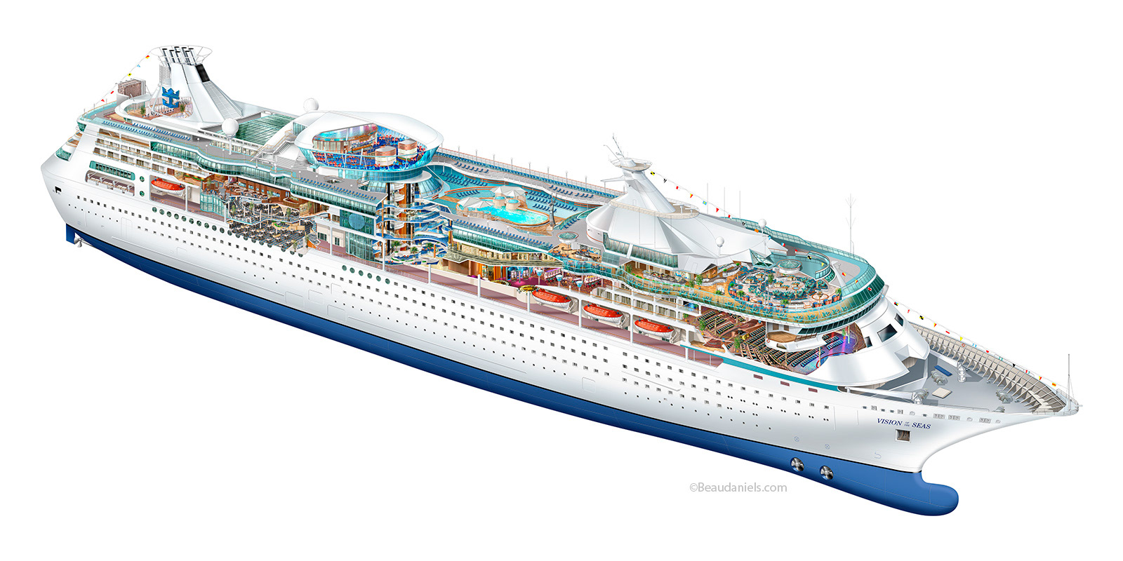 Technical illustration, Beau and Alan Daniels. - Vision of the Seas ...