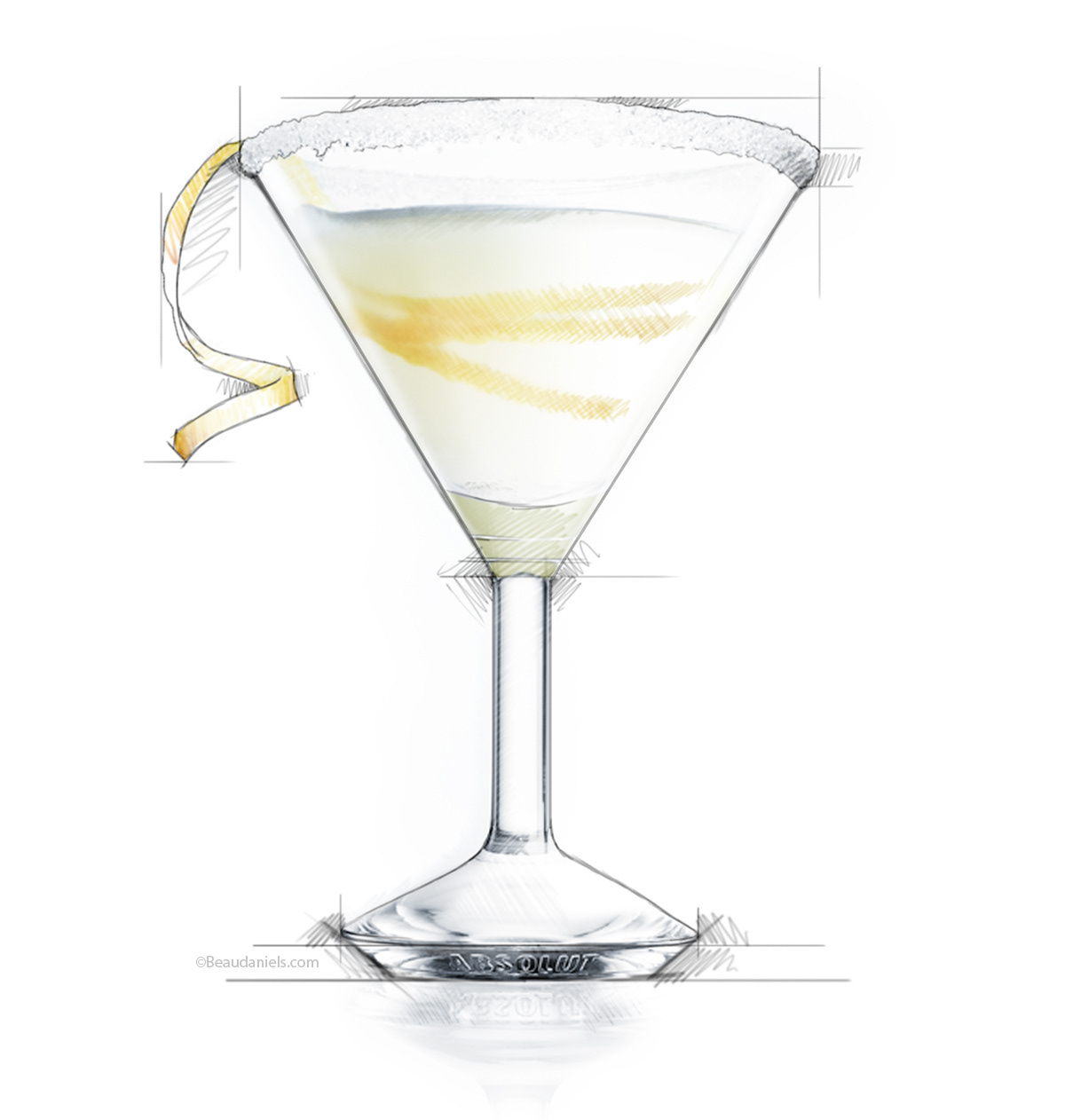 Absolut Elder, branded glass.