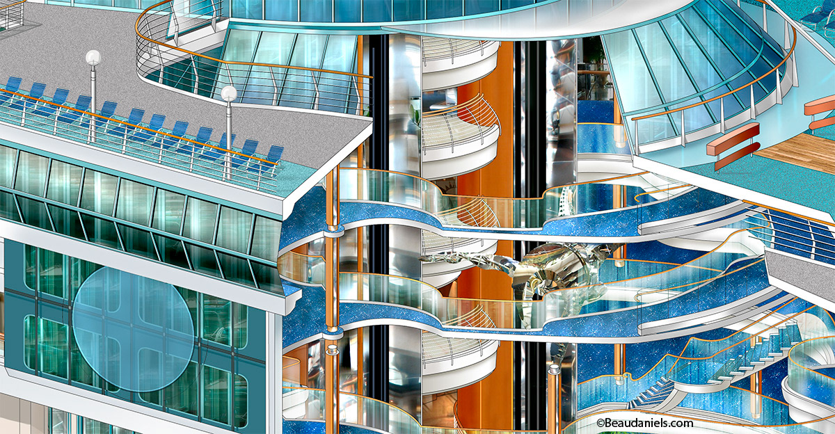 Vision of the Seas, Part of the Centrum.