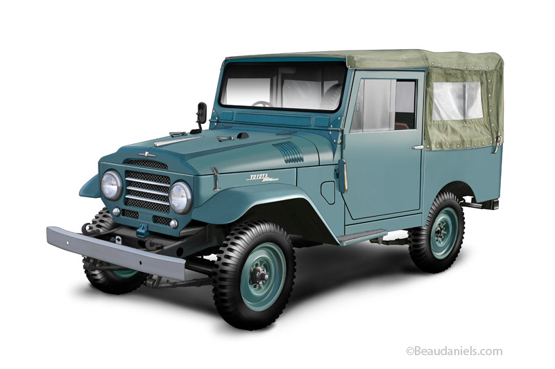 Photoshop Landcruiser rendering of the 1957 FJ25
