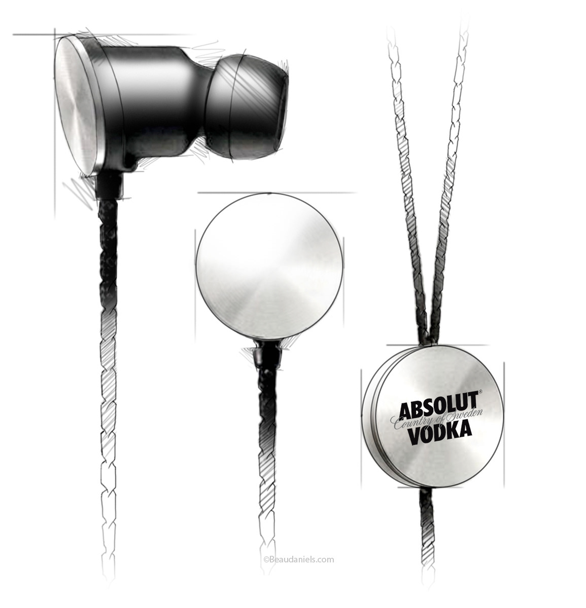 Absolut, ear buds.