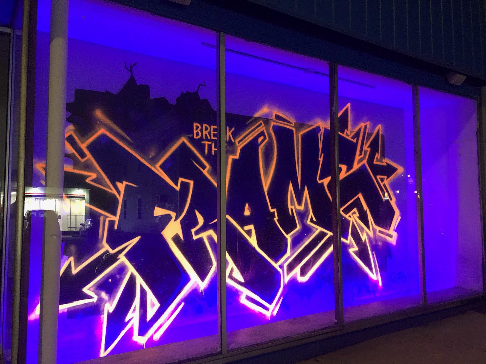 'Break the Frame', Beverly, MA 2020 - Night time