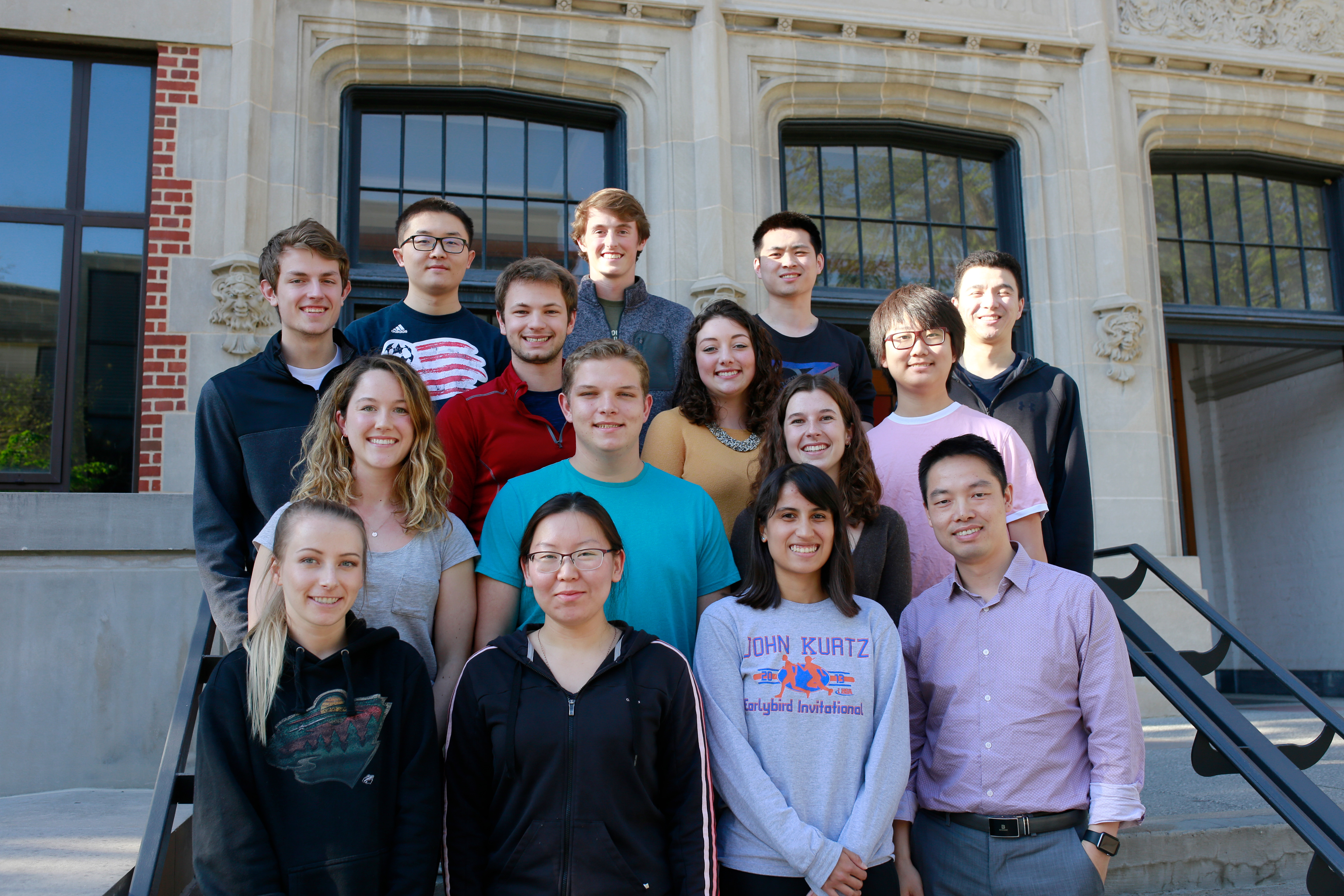 In front of out base - 100+ year old Gilman Hall