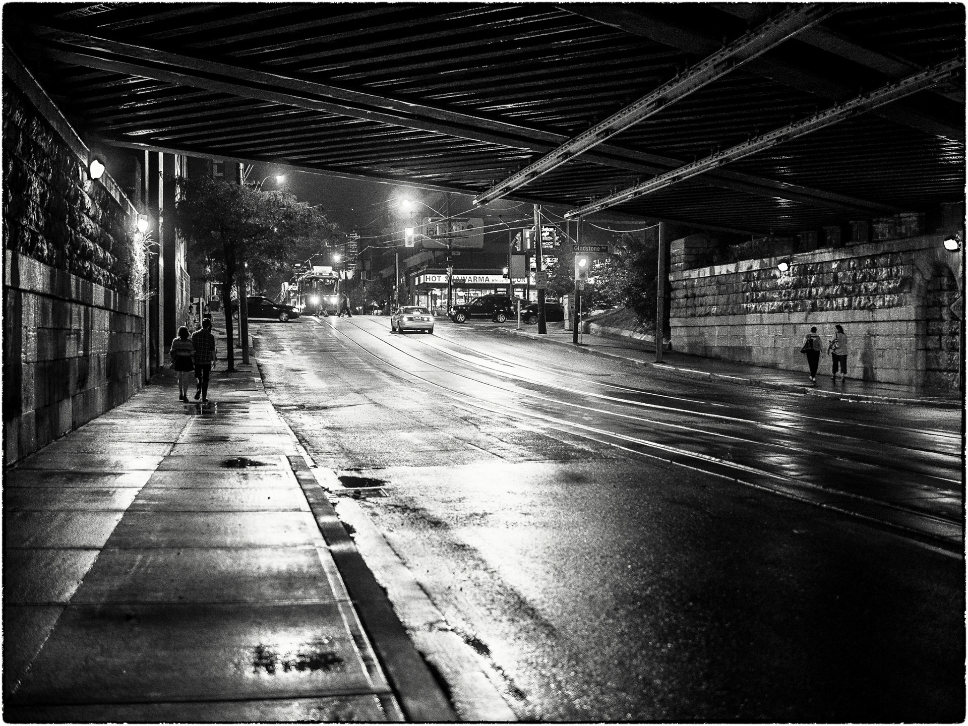 A wet day at Queen &amp; Dufferin