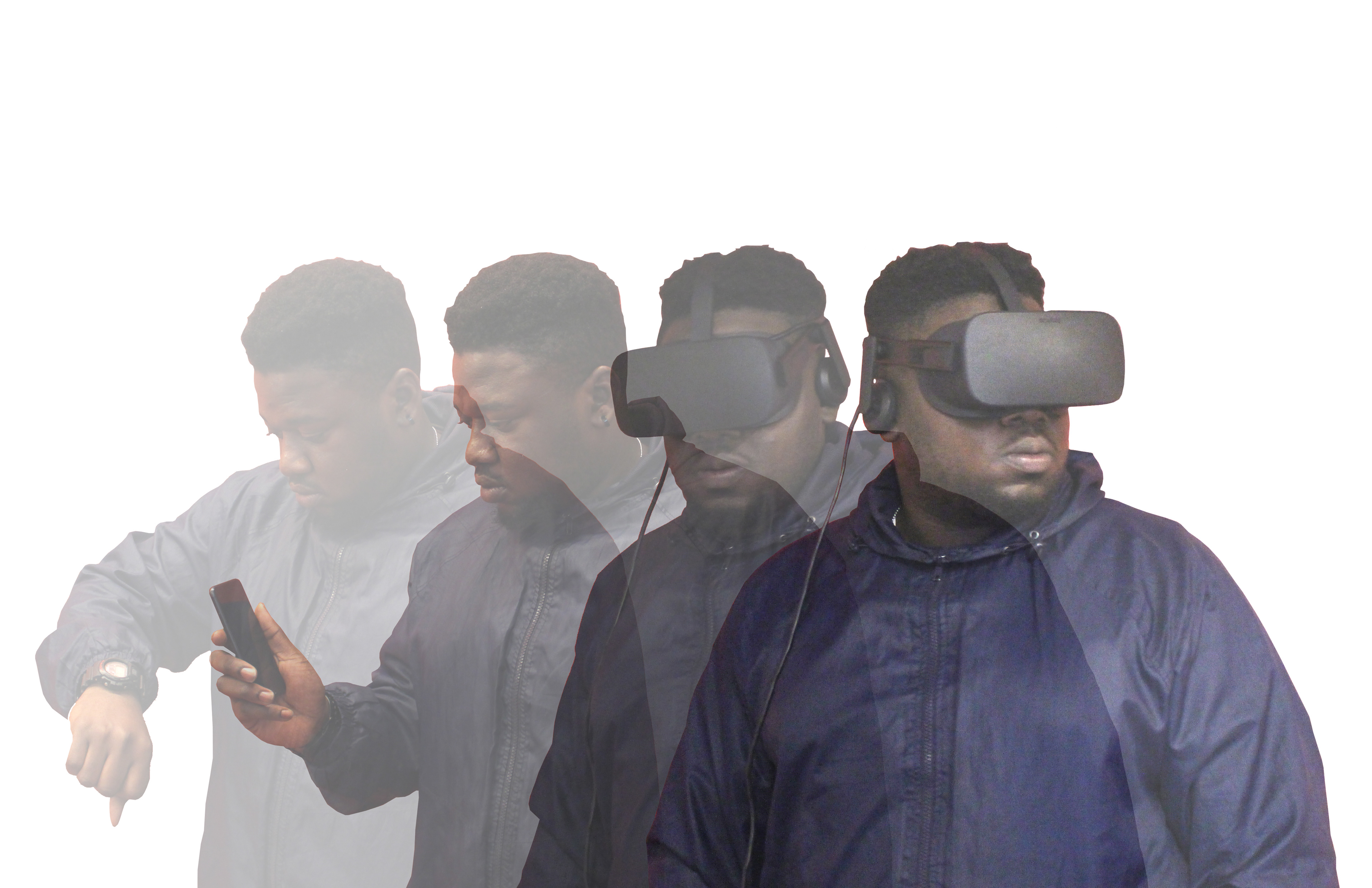 Solution involves smart watch, smart phone and a VR headset