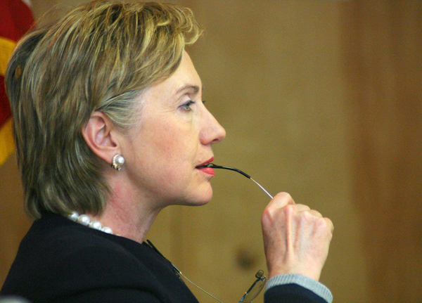 Portrait of Hillary Rodham Clinton in Hoosick Falls, New York by photographer Zachary P. Stephens